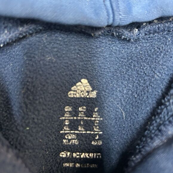 Michigan Wolverines Hoodie Men XL Navy Adidas Climawarm NCAA Pullover Sweatshirt - Picture 8 of 8